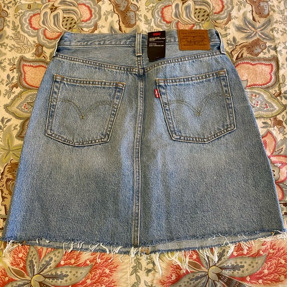 Levi’s High Rise Deconstructed Skirt. NWT - Picture 8 of 8